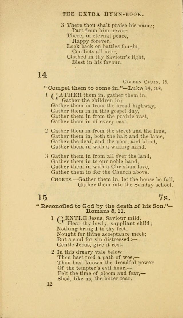 The Extra Hymn Book page 12