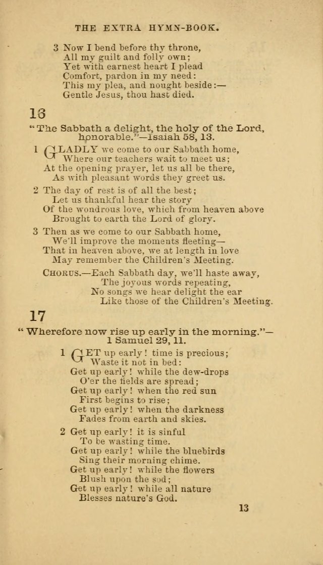 The Extra Hymn Book page 13