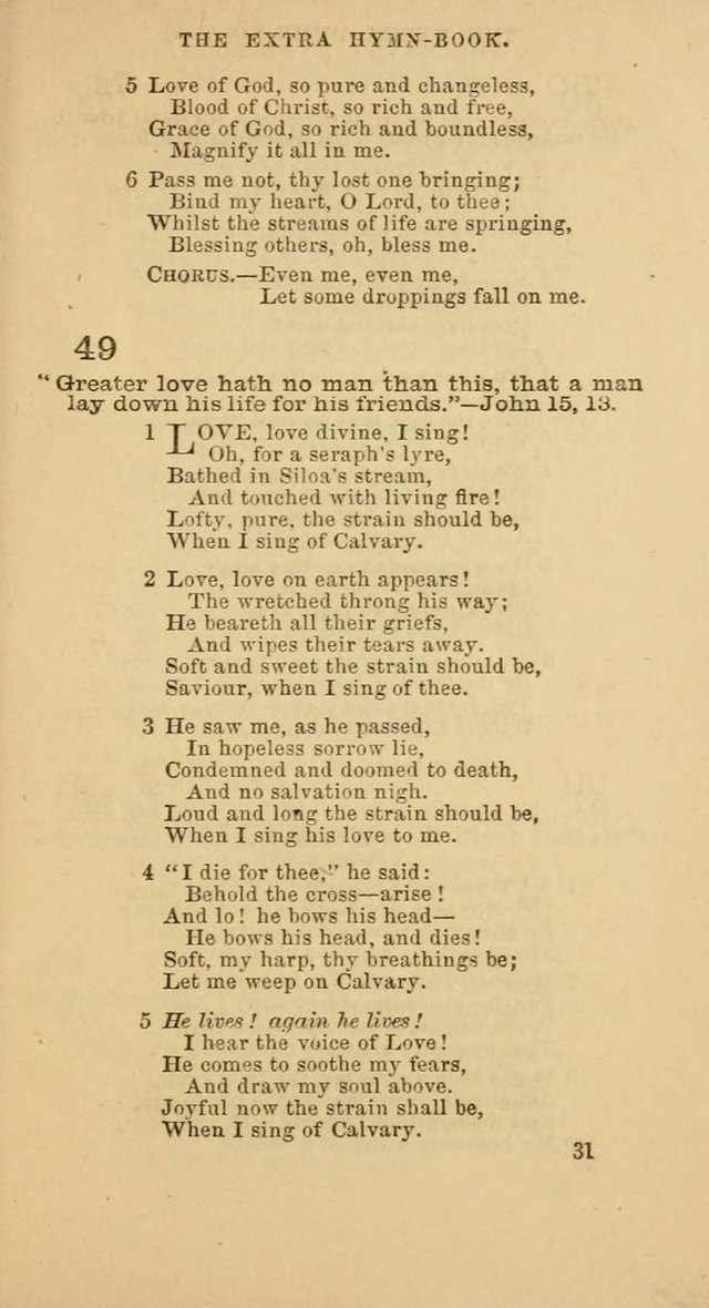 The Extra Hymn Book page 31