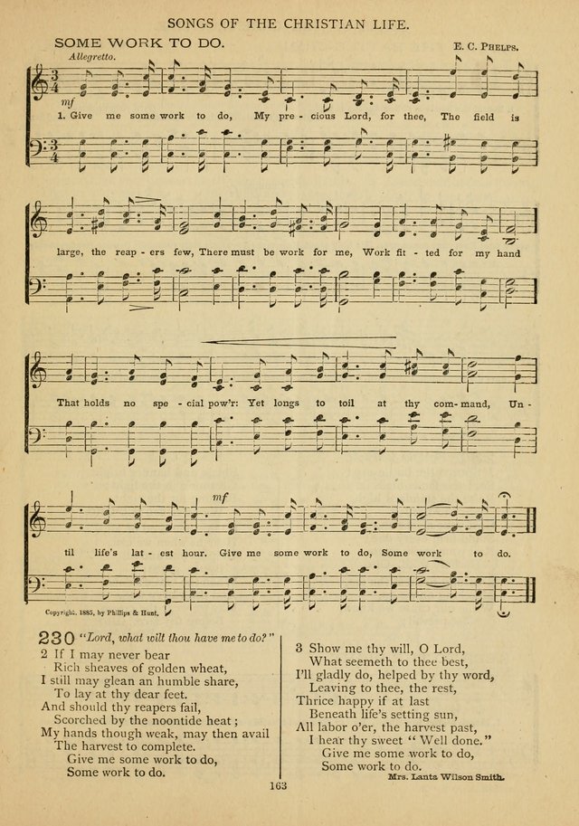 The Epworth Hymnal: containing standard hymns of the Church, songs for the Sunday-School, songs for social services, songs for the home circle, songs for special occasions page 168