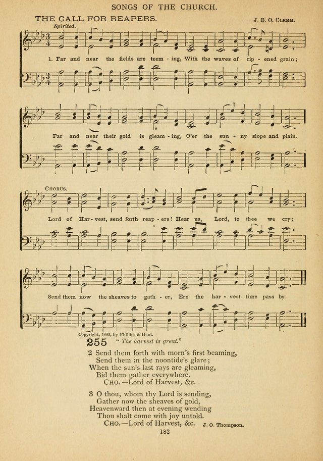 The Epworth Hymnal: containing standard hymns of the Church, songs for the Sunday-School, songs for social services, songs for the home circle, songs for special occasions page 187