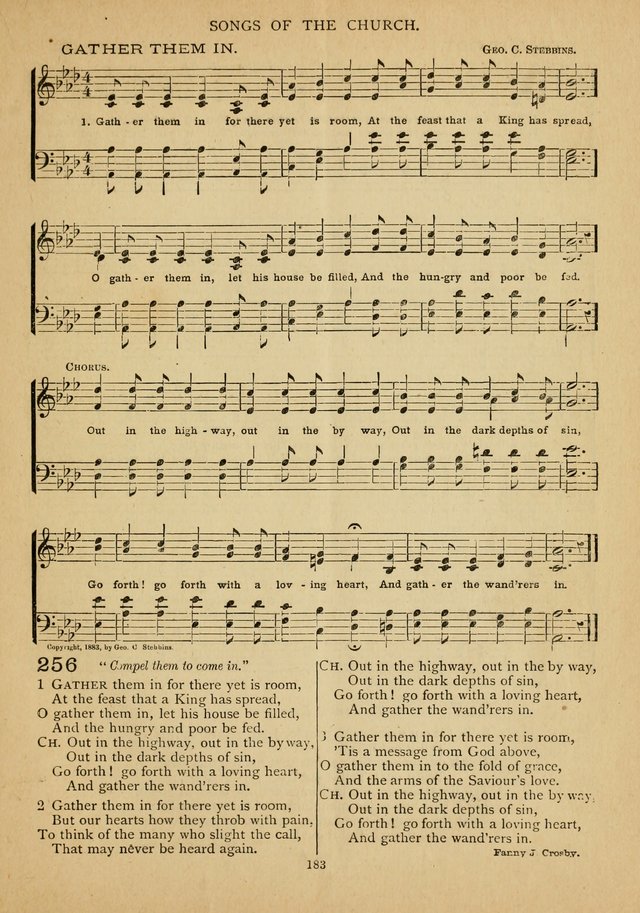 The Epworth Hymnal: containing standard hymns of the Church, songs for the Sunday-School, songs for social services, songs for the home circle, songs for special occasions page 188