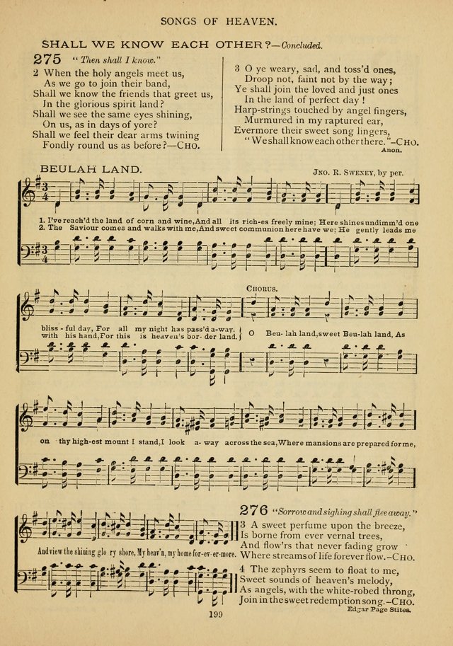 The Epworth Hymnal: containing standard hymns of the Church, songs for the Sunday-School, songs for social services, songs for the home circle, songs for special occasions page 204