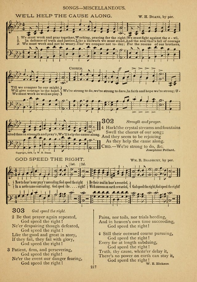 The Epworth Hymnal: containing standard hymns of the Church, songs for the Sunday-School, songs for social services, songs for the home circle, songs for special occasions page 222