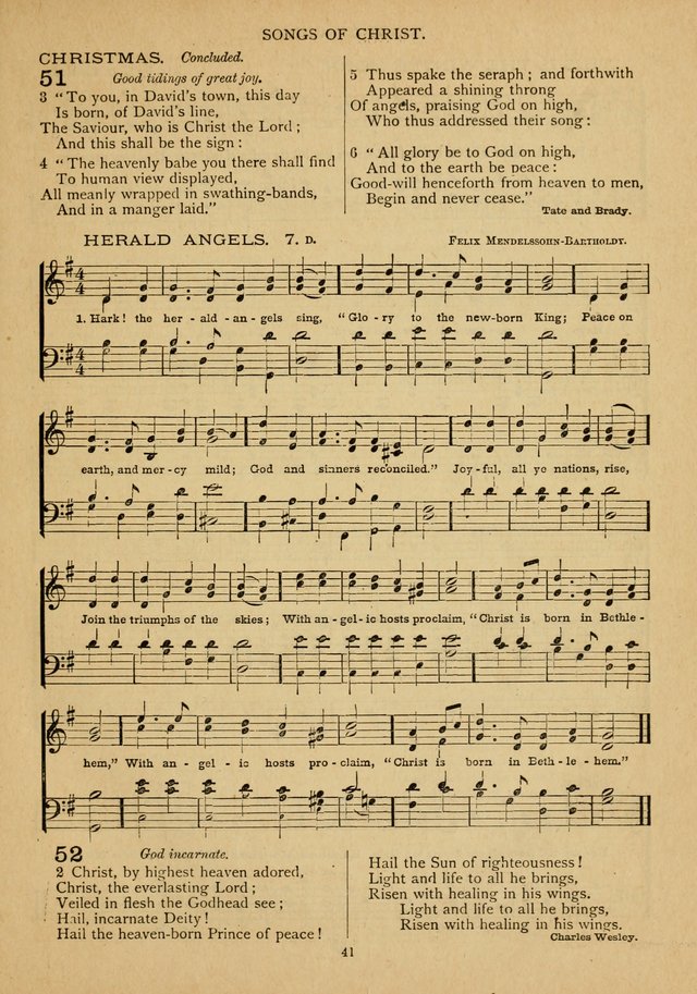 The Epworth Hymnal: containing standard hymns of the Church, songs for the Sunday-School, songs for social services, songs for the home circle, songs for special occasions page 46