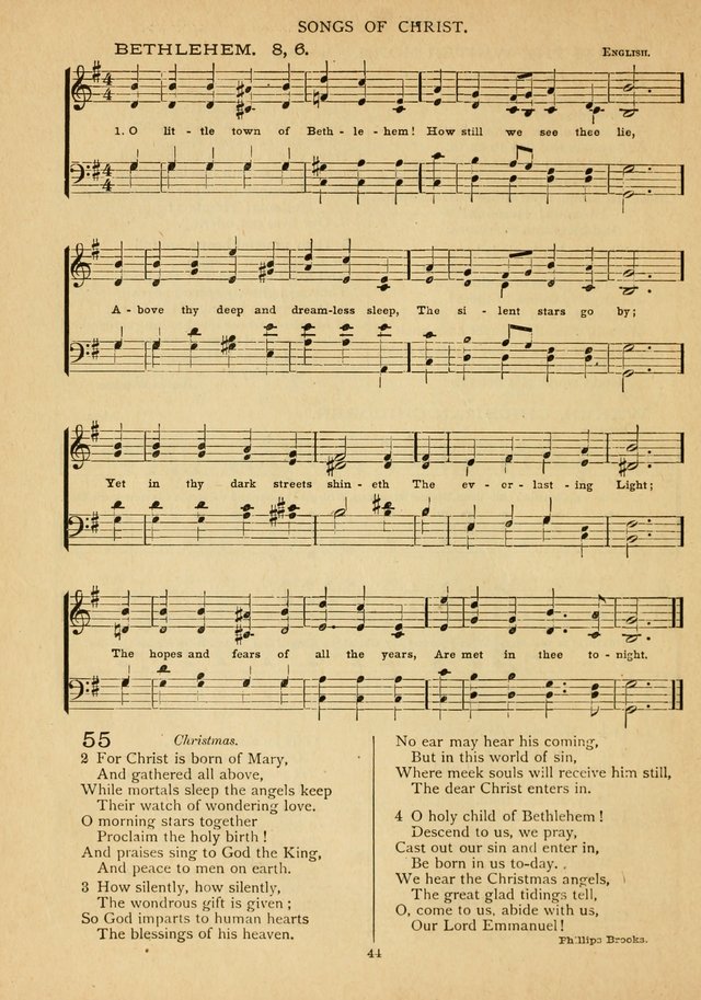 The Epworth Hymnal: containing standard hymns of the Church, songs for the Sunday-School, songs for social services, songs for the home circle, songs for special occasions page 49