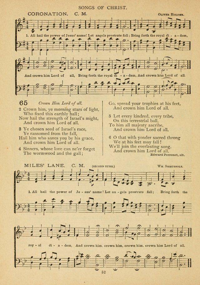 The Epworth Hymnal: containing standard hymns of the Church, songs for the Sunday-School, songs for social services, songs for the home circle, songs for special occasions page 57