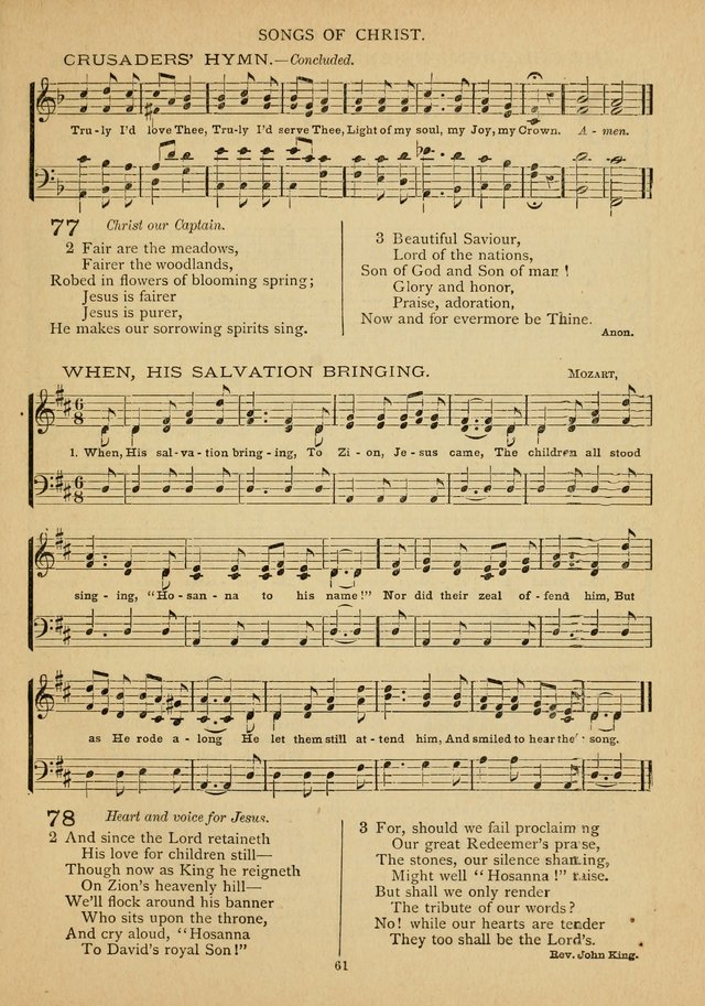 The Epworth Hymnal: containing standard hymns of the Church, songs for the Sunday-School, songs for social services, songs for the home circle, songs for special occasions page 66