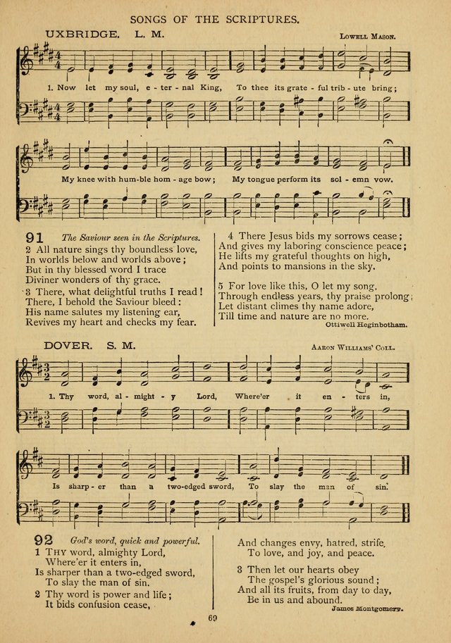 The Epworth Hymnal: containing standard hymns of the Church, songs for the Sunday-School, songs for social services, songs for the home circle, songs for special occasions page 74