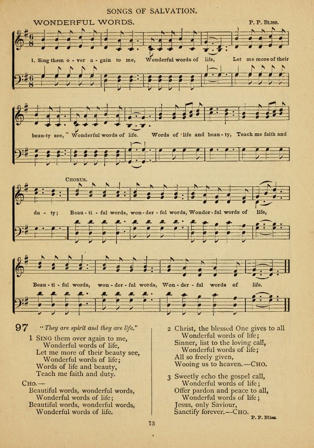 The Epworth Hymnal: containing standard hymns of the Church, songs for the Sunday-School, songs for social services, songs for the home circle, songs for special occasions page 78