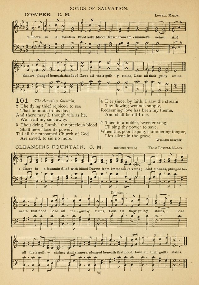 The Epworth Hymnal: containing standard hymns of the Church, songs for the Sunday-School, songs for social services, songs for the home circle, songs for special occasions page 81