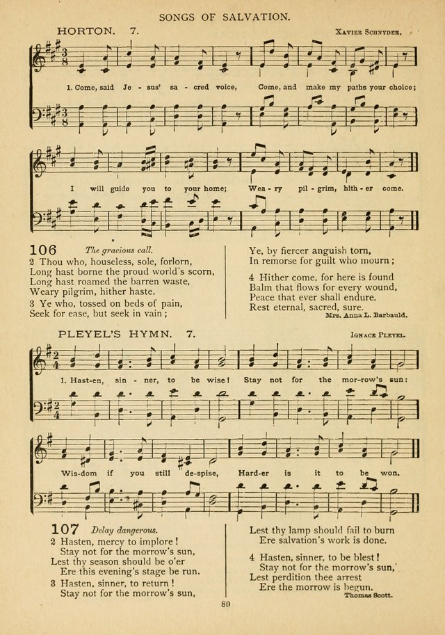 The Epworth Hymnal: containing standard hymns of the Church, songs for the Sunday-School, songs for social services, songs for the home circle, songs for special occasions page 85