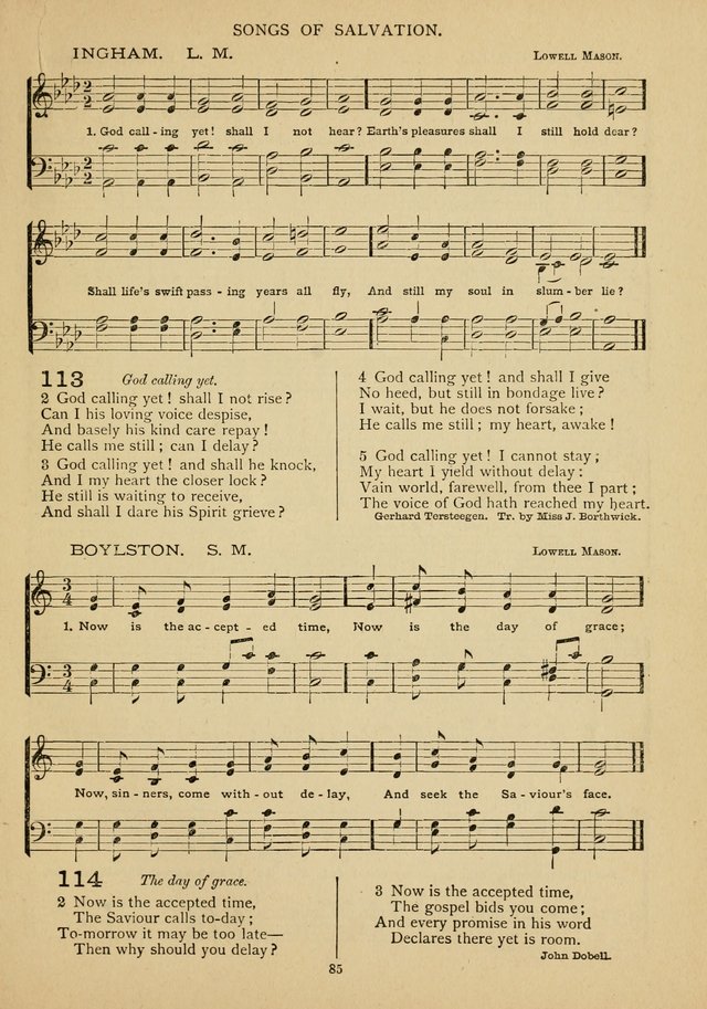 The Epworth Hymnal: containing standard hymns of the Church, songs for the Sunday-School, songs for social services, songs for the home circle, songs for special occasions page 90