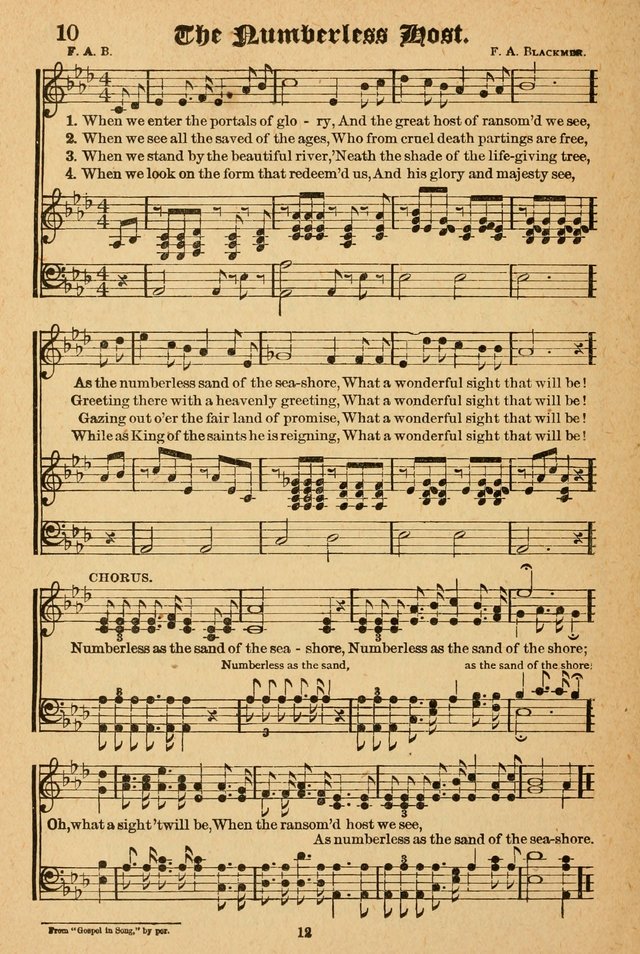 The Emory Hymnal: a collection of sacred hymns and music for use in public worship, Sunday-schools, social meetings and family worship page 10