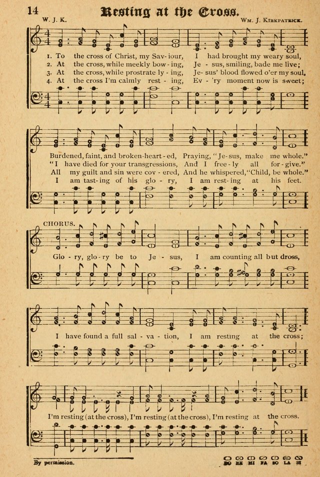 The Emory Hymnal: a collection of sacred hymns and music for use in public worship, Sunday-schools, social meetings and family worship page 14