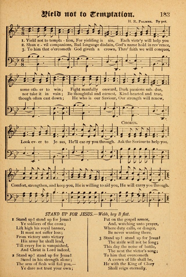 The Emory Hymnal: a collection of sacred hymns and music for use in public worship, Sunday-schools, social meetings and family worship page 181