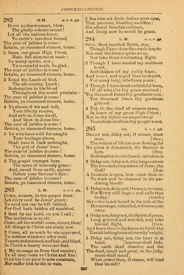 The Emory Hymnal: a collection of sacred hymns and music for use in public worship, Sunday-schools, social meetings and family worship page 225