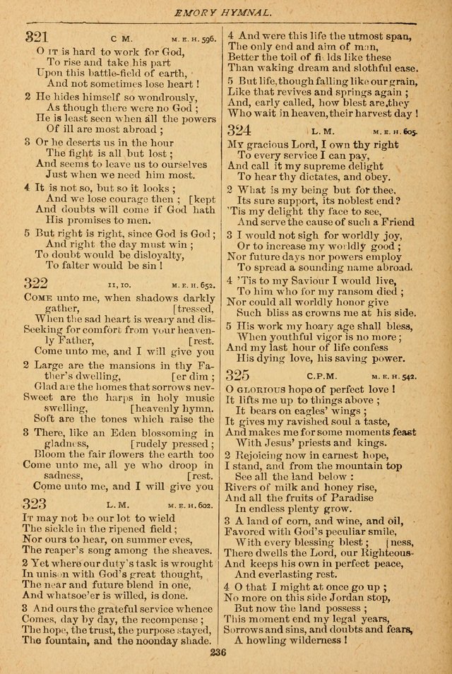 The Emory Hymnal: a collection of sacred hymns and music for use in public worship, Sunday-schools, social meetings and family worship page 234