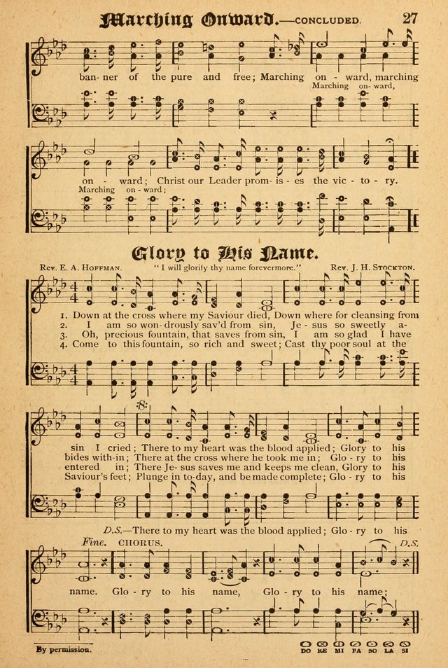 The Emory Hymnal: a collection of sacred hymns and music for use in public worship, Sunday-schools, social meetings and family worship page 27