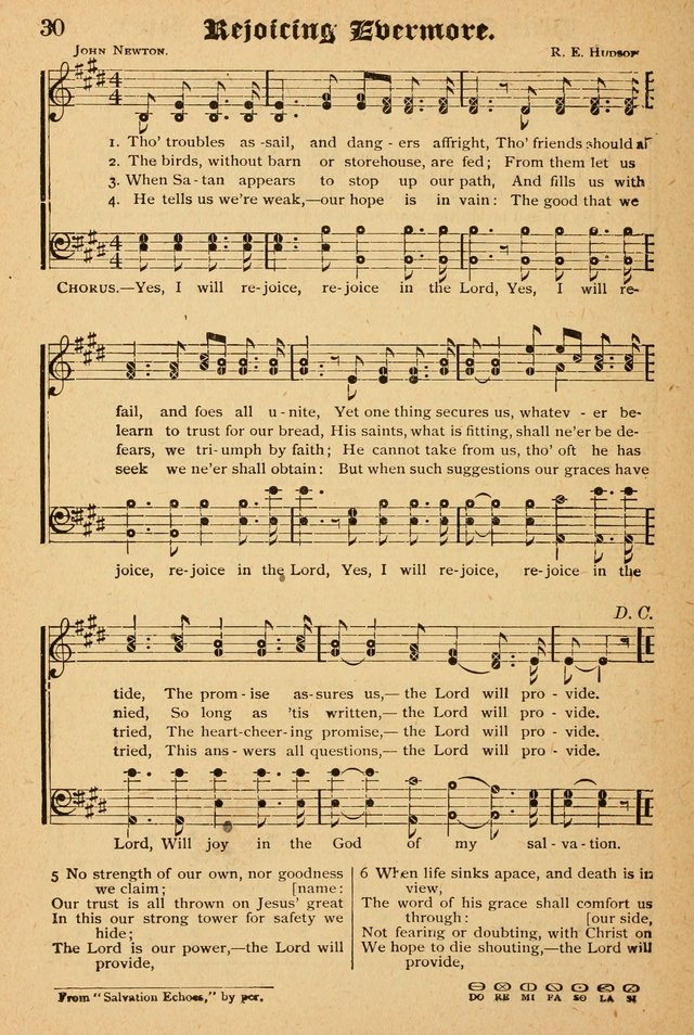 The Emory Hymnal: a collection of sacred hymns and music for use in public worship, Sunday-schools, social meetings and family worship page 30