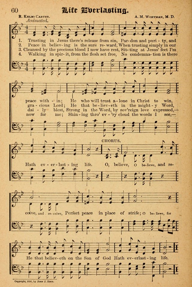 The Emory Hymnal: a collection of sacred hymns and music for use in public worship, Sunday-schools, social meetings and family worship page 60