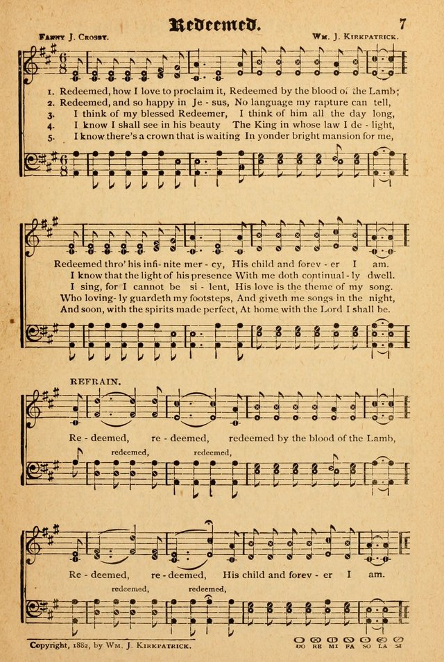 The Emory Hymnal: a collection of sacred hymns and music for use in public worship, Sunday-schools, social meetings and family worship page 7