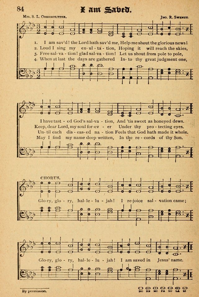 The Emory Hymnal: a collection of sacred hymns and music for use in public worship, Sunday-schools, social meetings and family worship page 84