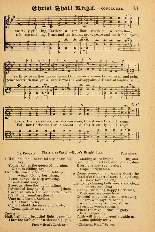 The Emory Hymnal: a collection of sacred hymns and music for use in public worship, Sunday-schools, social meetings and family worship page 93