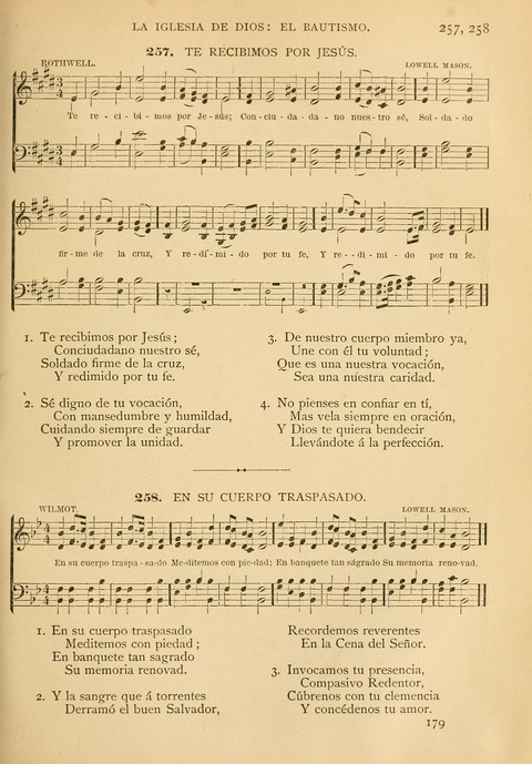 El Himnario Evangelico : Para el Uso de Todas Las Iglesias page 176