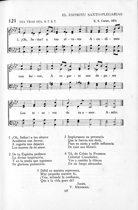 El Himnario para el uso de las Iglesias Evangelicas de Habla Espanola en Todo el Mundo page 127