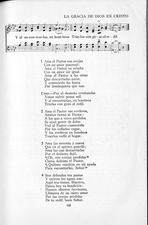 El Himnario para el uso de las Iglesias Evangelicas de Habla Espanola en Todo el Mundo page 145