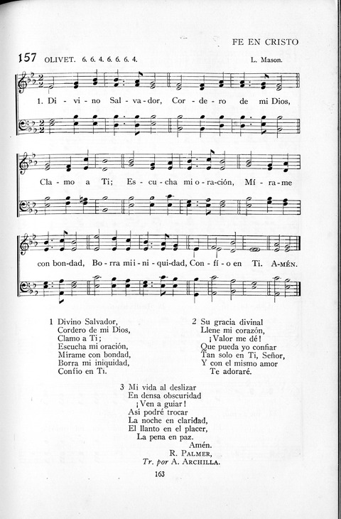 El Himnario para el uso de las Iglesias Evangelicas de Habla Espanola en Todo el Mundo page 163