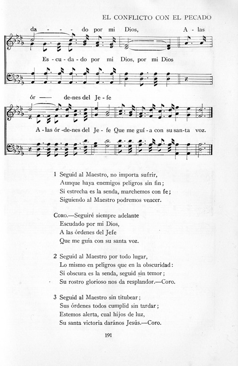 El Himnario para el uso de las Iglesias Evangelicas de Habla Espanola en Todo el Mundo page 191