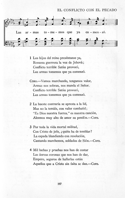 El Himnario para el uso de las Iglesias Evangelicas de Habla Espanola en Todo el Mundo page 197