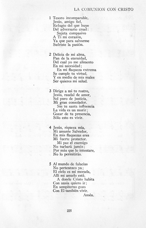 El Himnario para el uso de las Iglesias Evangelicas de Habla Espanola en Todo el Mundo page 225