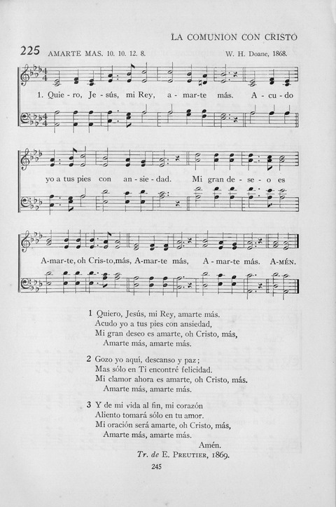 El Himnario para el uso de las Iglesias Evangelicas de Habla Espanola en Todo el Mundo page 245