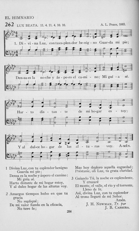 El Himnario para el uso de las Iglesias Evangelicas de Habla Espanola en Todo el Mundo page 284