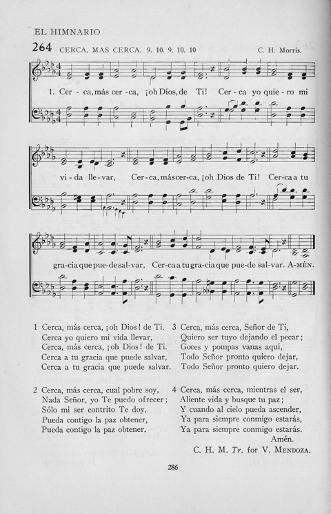 El Himnario para el uso de las Iglesias Evangelicas de Habla Espanola en Todo el Mundo page 286