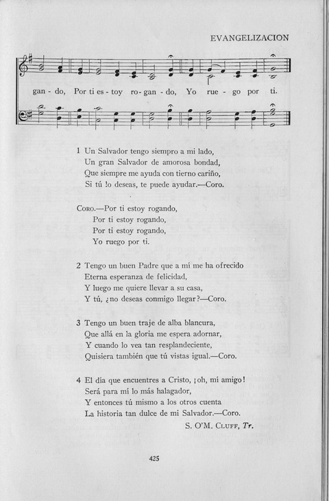 El Himnario para el uso de las Iglesias Evangelicas de Habla Espanola en Todo el Mundo page 426