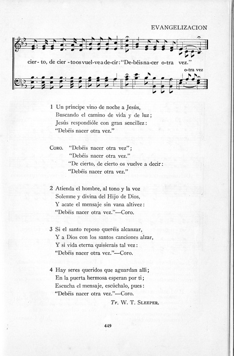 El Himnario para el uso de las Iglesias Evangelicas de Habla Espanola en Todo el Mundo page 450