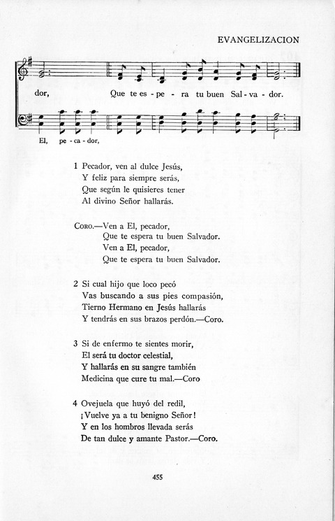 El Himnario para el uso de las Iglesias Evangelicas de Habla Espanola en Todo el Mundo page 456