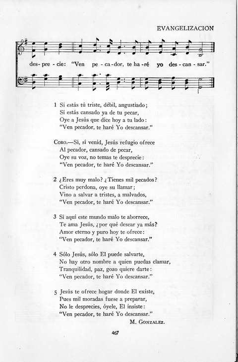 El Himnario para el uso de las Iglesias Evangelicas de Habla Espanola en Todo el Mundo page 468