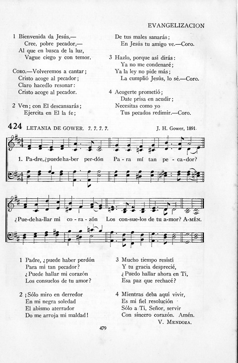 El Himnario para el uso de las Iglesias Evangelicas de Habla Espanola en Todo el Mundo page 480