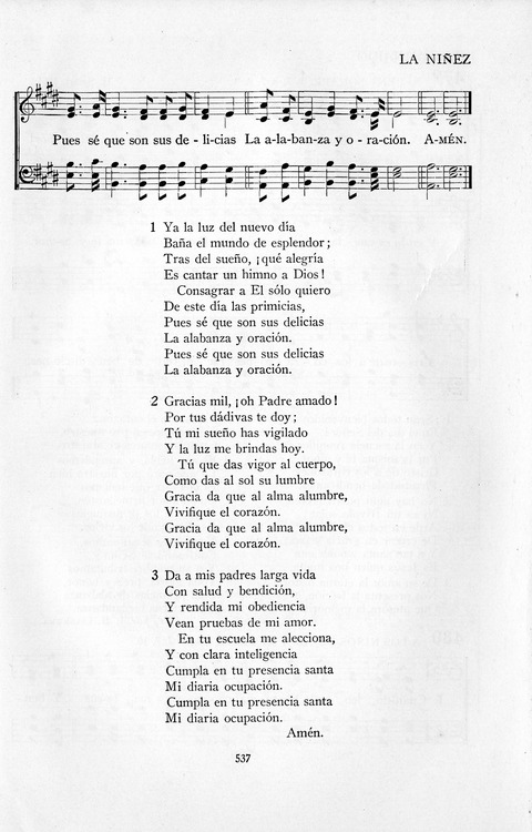 El Himnario para el uso de las Iglesias Evangelicas de Habla Espanola en Todo el Mundo page 538