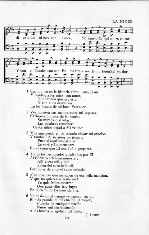 El Himnario para el uso de las Iglesias Evangelicas de Habla Espanola en Todo el Mundo page 540