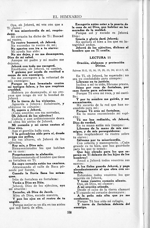 El Himnario para el uso de las Iglesias Evangelicas de Habla Espanola en Todo el Mundo page 559