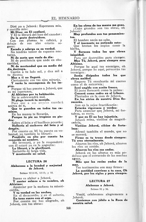 El Himnario para el uso de las Iglesias Evangelicas de Habla Espanola en Todo el Mundo page 569