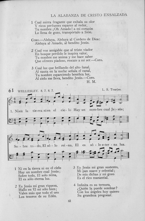 El Himnario para el uso de las Iglesias Evangelicas de Habla Espanola en Todo el Mundo page 61
