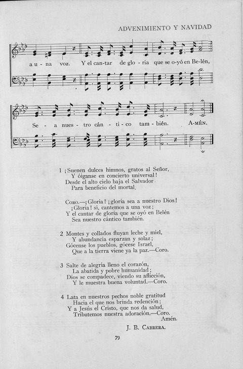 El Himnario para el uso de las Iglesias Evangelicas de Habla Espanola en Todo el Mundo page 79