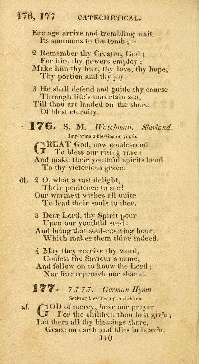 Evangelical Hymns: original and selected: designed for the use of families and private circles; for social prayer meetings, seasons of revival or oother occasions of special interest page 106